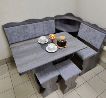 Кухонный уголок Миссия с полкой ткань в Чулым - mebel154.com