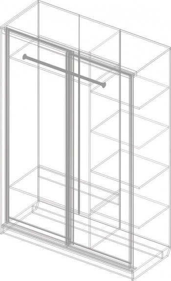 Шкаф-купе Александрия СА-11(бодега светлая/плетёнка) в Чулым - mebel154.com