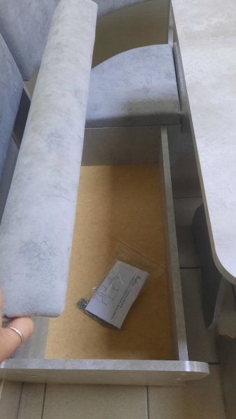 Кухонный уголок Миссия V велюр (цемент) в Чулым - mebel154.com