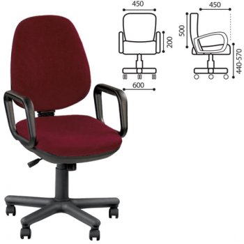 Кресло Comfort GTP, с подлокотниками в Чулым - mebel154.com