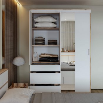 Шкаф-купе Брауни 1.5м в Чулым - mebel154.com