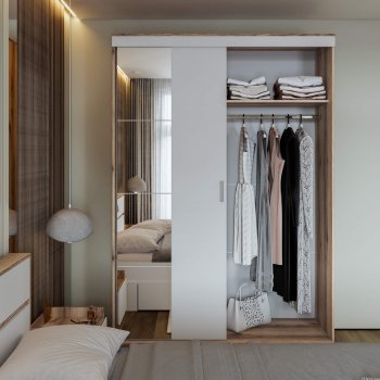 Шкаф-купе Брауни 1.5м в Чулым - mebel154.com