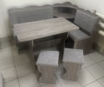 Кухонный уголок Миссия с полкой, ткань(локи) в Чулым - mebel154.com