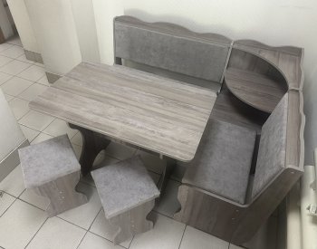 Кухонный уголок Миссия с полкой, ткань(локи) в Чулым - mebel154.com