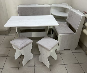 Кухонный уголок Миссия с полкой ткань в Чулым - mebel154.com