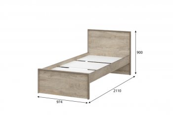 Кровать 0.9м Этна в Чулым - mebel154.com