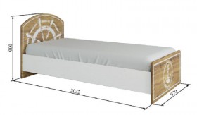 Кровать 900 КРД 900.1 Юнга в Чулым - mebel154.com