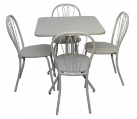 Набор стол пластиковый, 4 стула в Чулым - mebel154.com