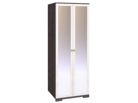 Шкаф для одежды 2-х дверный с зеркалом 12-2 Бриз в Чулым - mebel154.com