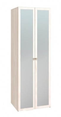 Шкаф для одежды 2-х дверный с зеркалом 54-2 Бриз в Чулым - mebel154.com