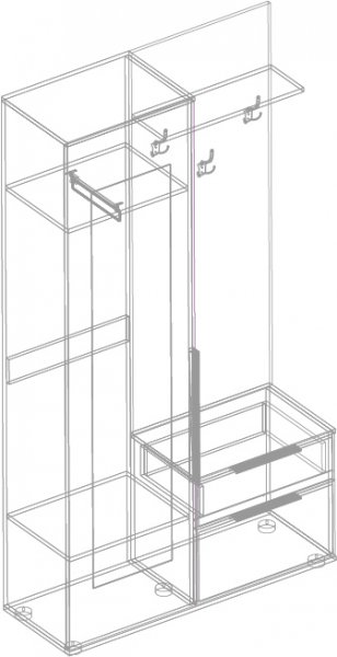 Прихожая Лео(велес) в Чулым - mebel154.com