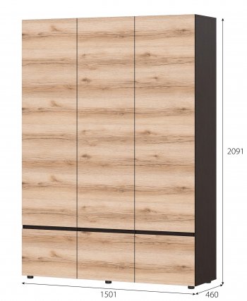 Шкаф 3-х Берген в Чулым - mebel154.com